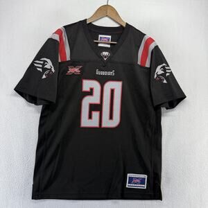 New York Guardians Jersey Boys Youth XL Black Red Mesh Authentic Apparel